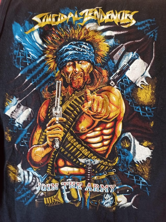 Suicidal Tendencies Join the Army, Tanktop Vintage 80S Made in UK