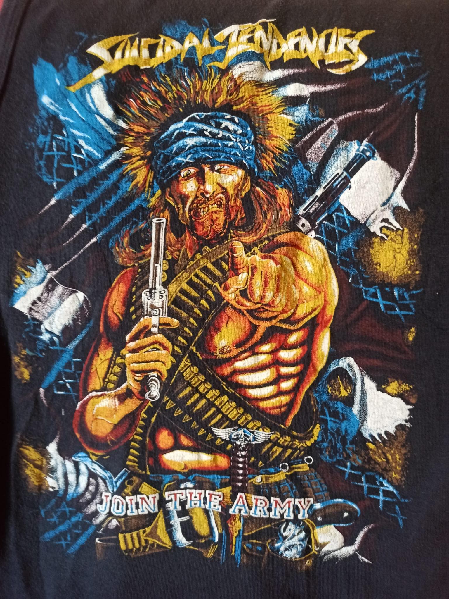 Suicidal Tendencies Join the Army ポスター付き Vtg 1987 SUICIDAL TENDENCIES Album JOIN THE ARMY Vinyl 1ST