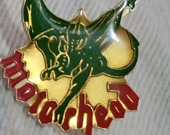 Motorhead, enamel crystal pin vintage 80s, Monsters of rock 1984 mascotte, very good condiction vintage amazing gift for fans great Lemmy ba