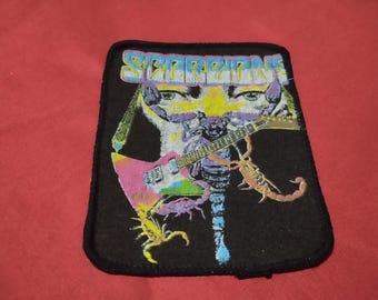 Scorpions vintage 80S patch, sew on patch genuine vintage 80s, deadstock, amazing gift for fans great band heavy metal Scorpions, for you!