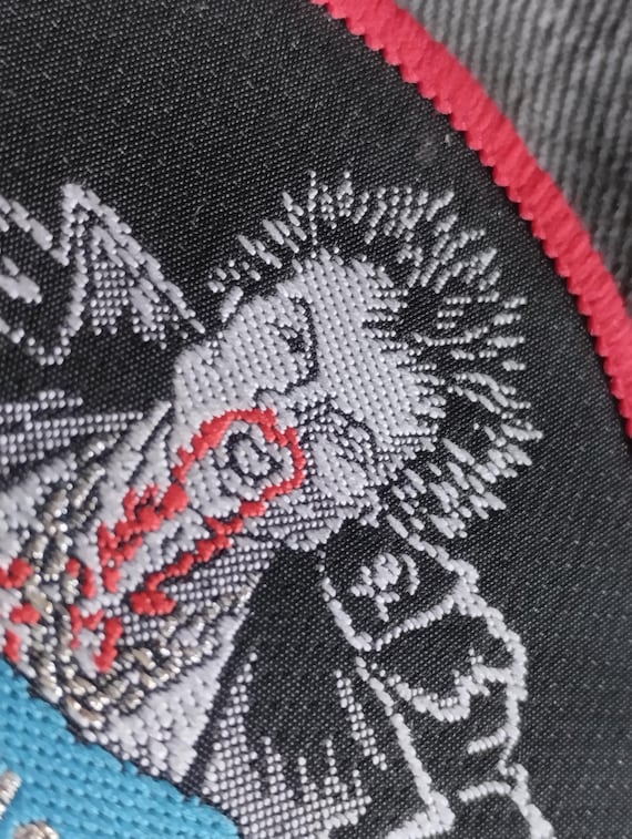 Sex Pistols, Sid Vicious, sew on patch vintage 80S, used whit silver colour, round patch,rare item for real collectors vintage punk item