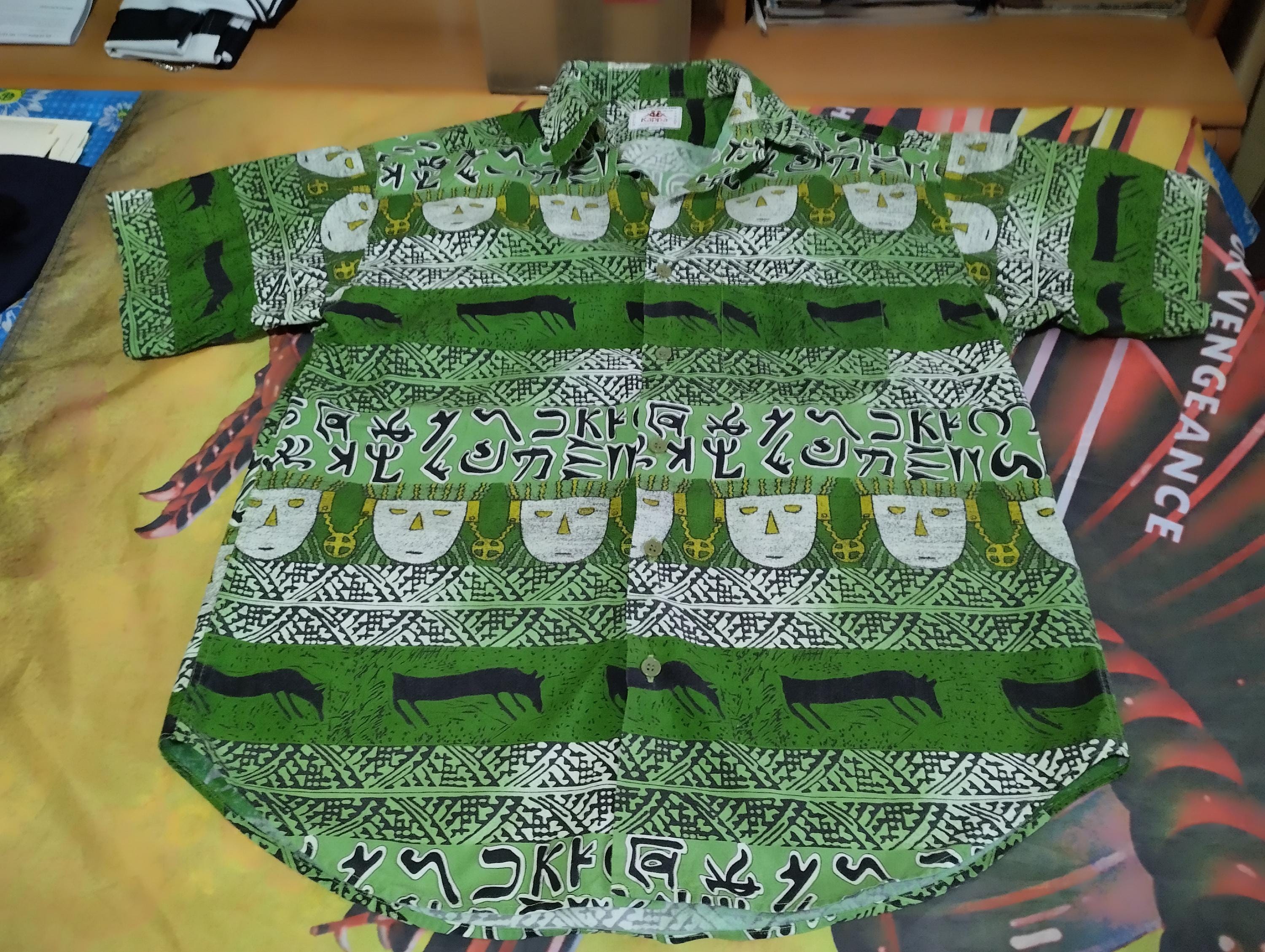80s KAPPA ゲームシャツ セットアップ グリーン 日本製 VINTAGE Kappa Vtg 80s - Etsy