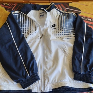 Marque Boris Becker vintage des années 90, veste de sport tennis, taille L, vêtements de sport Lotto. Cadeau incroyable pour les fans de tennis Boris Becker des années 90. Bien image 8