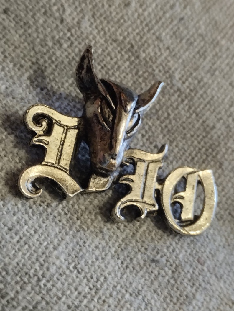 DIO, Murray the Evil Mascot, Vintage 80s Cast Metal Pin Ronnie James ...