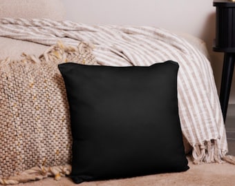 black basic pillow