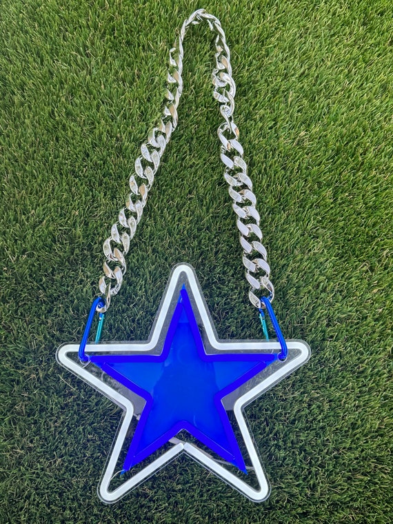 New NFL Dallas Cowboys BLUE Fan Chain Jumbo Size Necklace Foam Magnet -  Necklaces | Facebook Marketplace | Facebook