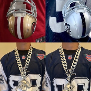 GameTime Helmet Chain/Necklace!  Perfect for game day! Available for all 32 NFL teams.