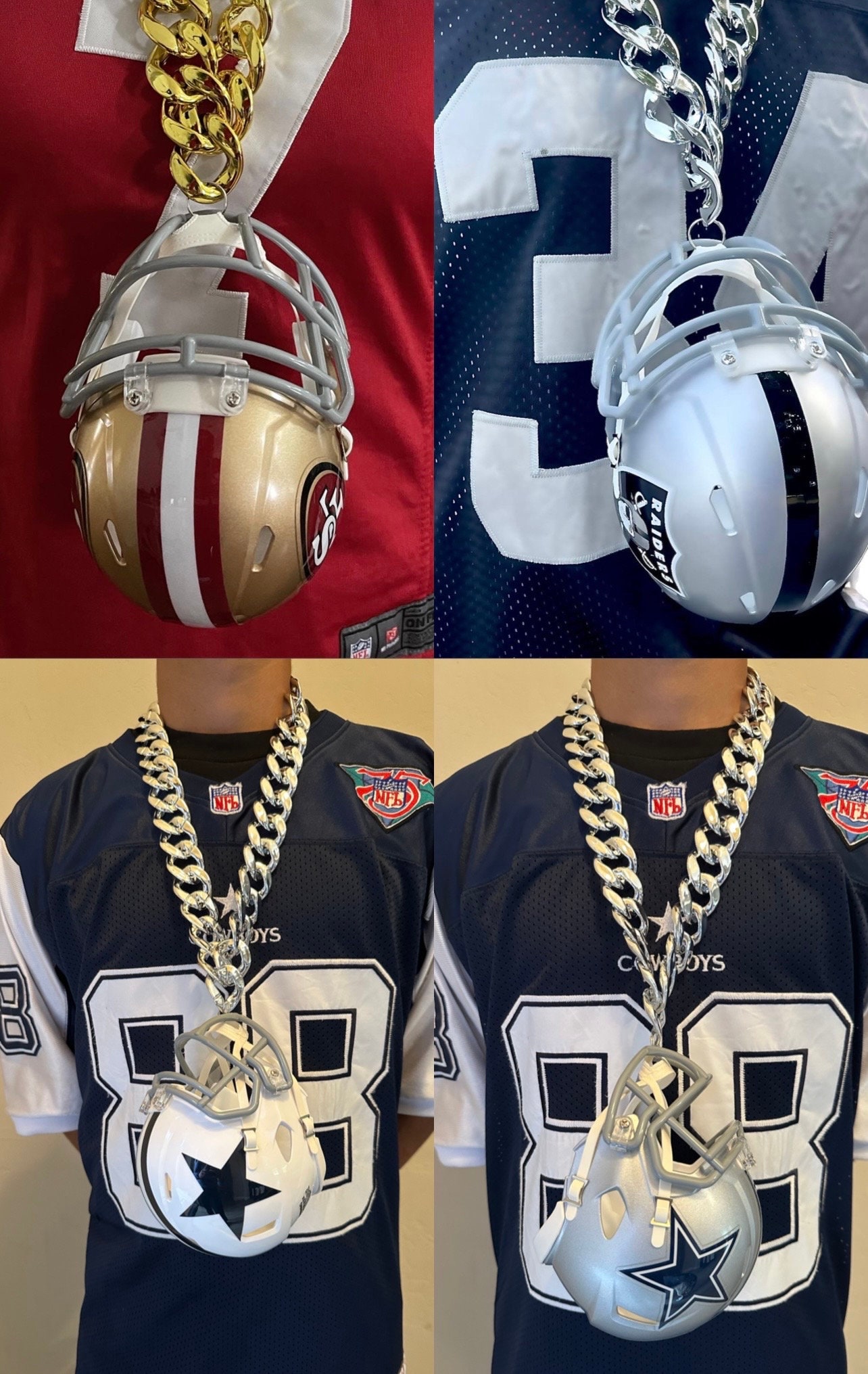 Dallas Cowboys Fan Chain, Giant Necklace NFL Licensed 705988819919 | eBay