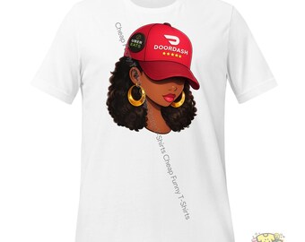 Doordash Uber Eats Girl T-Shirt | Gig Worker Delivery Driver Tee