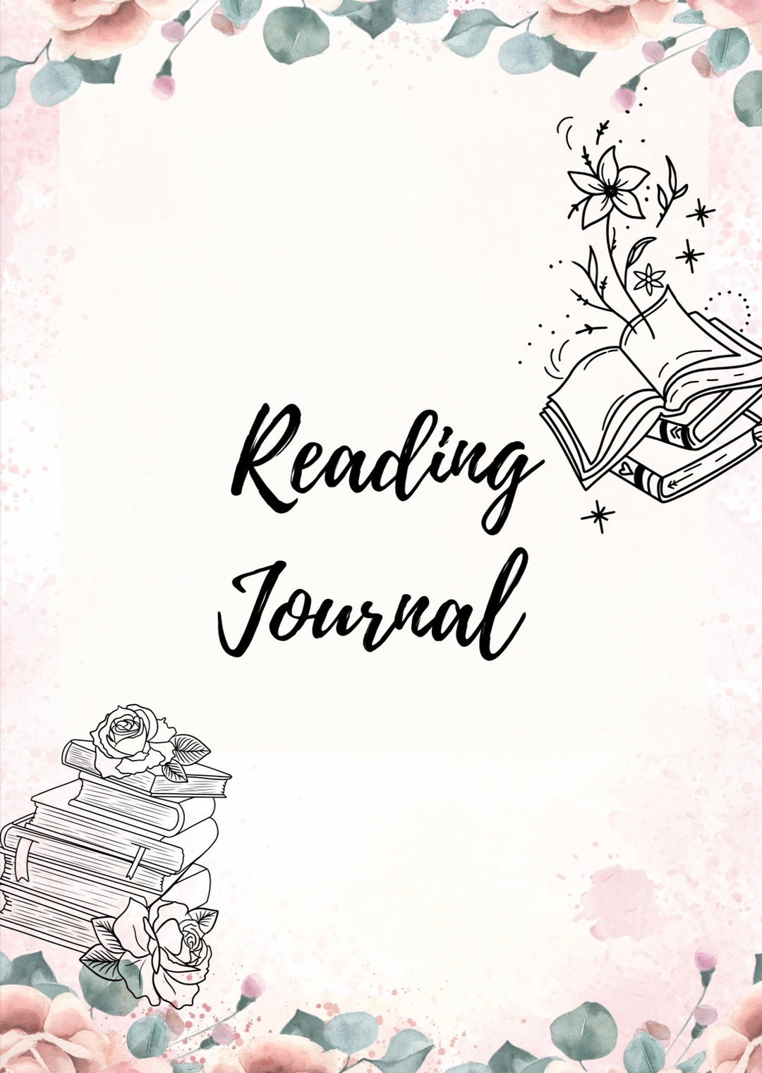 Digital Reading Journal Digital Reading Plannerreading - Etsy