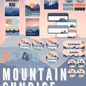 Mountain classroom themed decor