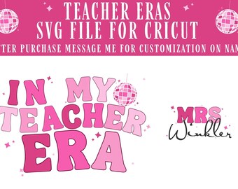 私の教師時代の Cricut SVG ファイル