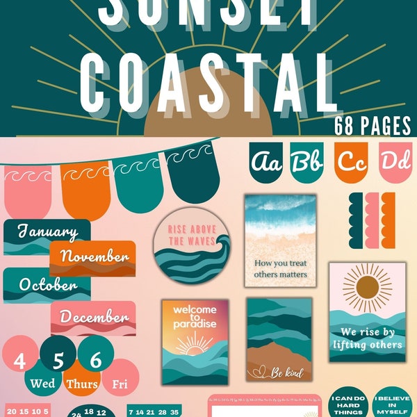 Coastal Classroom theme
