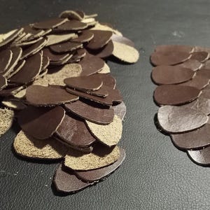 Leather scales for LARP armour