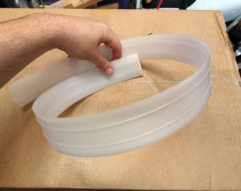 Belt stiffener strip pre curved - sold by the metre