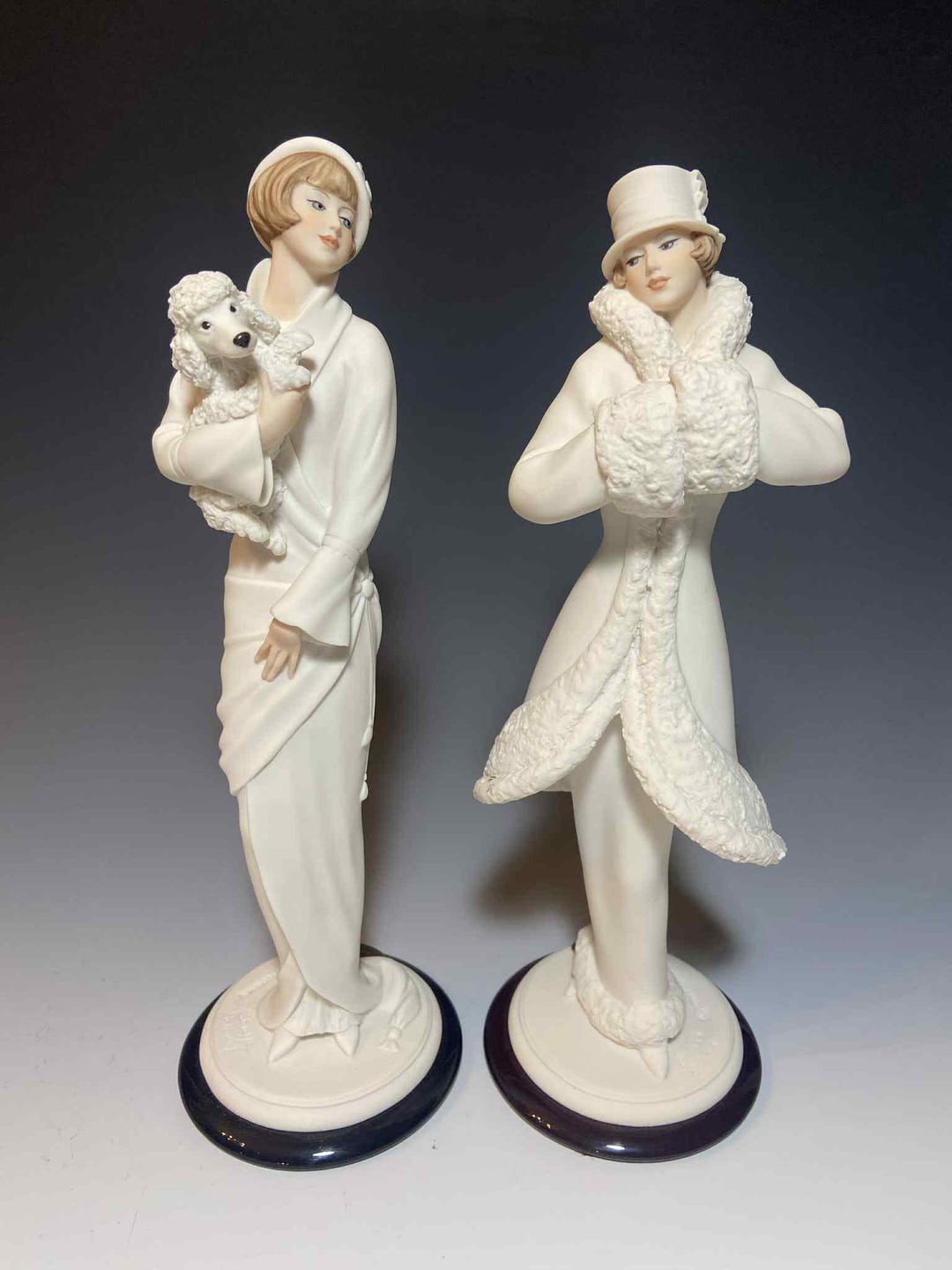 Pair of Giuseppe Armani Florence Figurines Signed and Dated 1973
