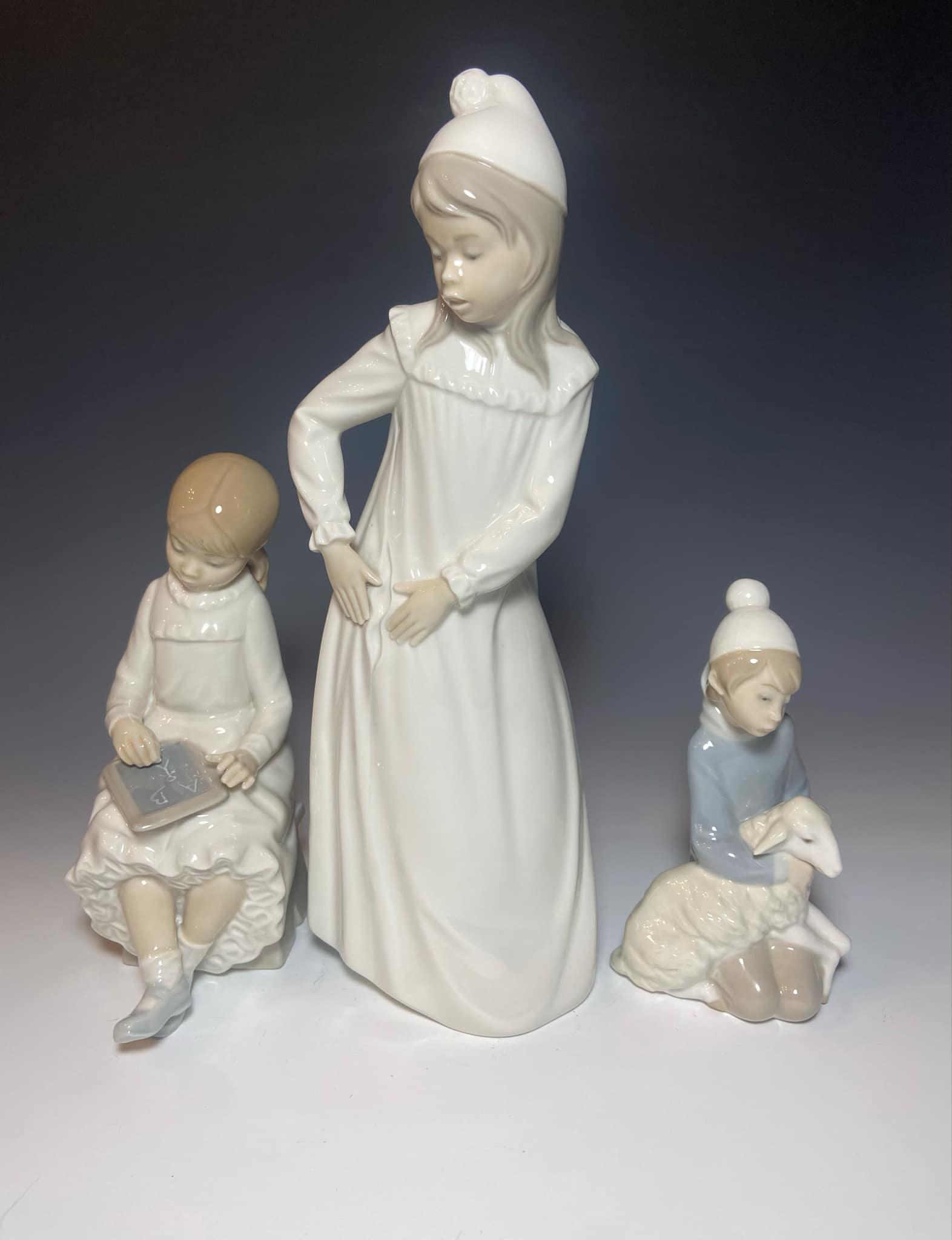 Set of Three Lladro Porcelain Figurines Hand-made in Spain - Etsy