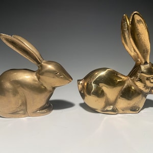 Brass Pair Rabbit 
