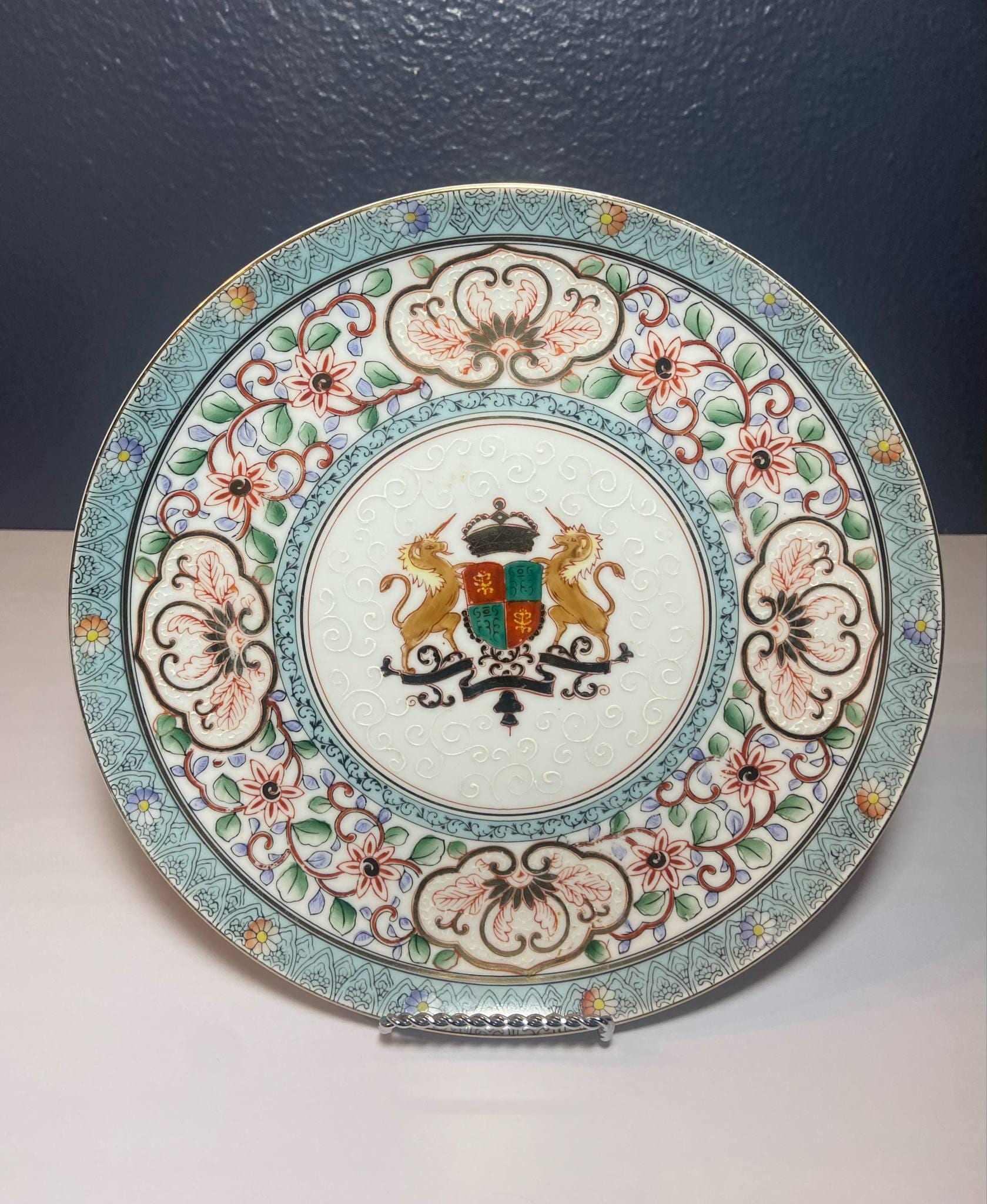   プレート 4枚セット Set of Four ( 4 ) Japanese Porcelain Display Plates – Hand-painted