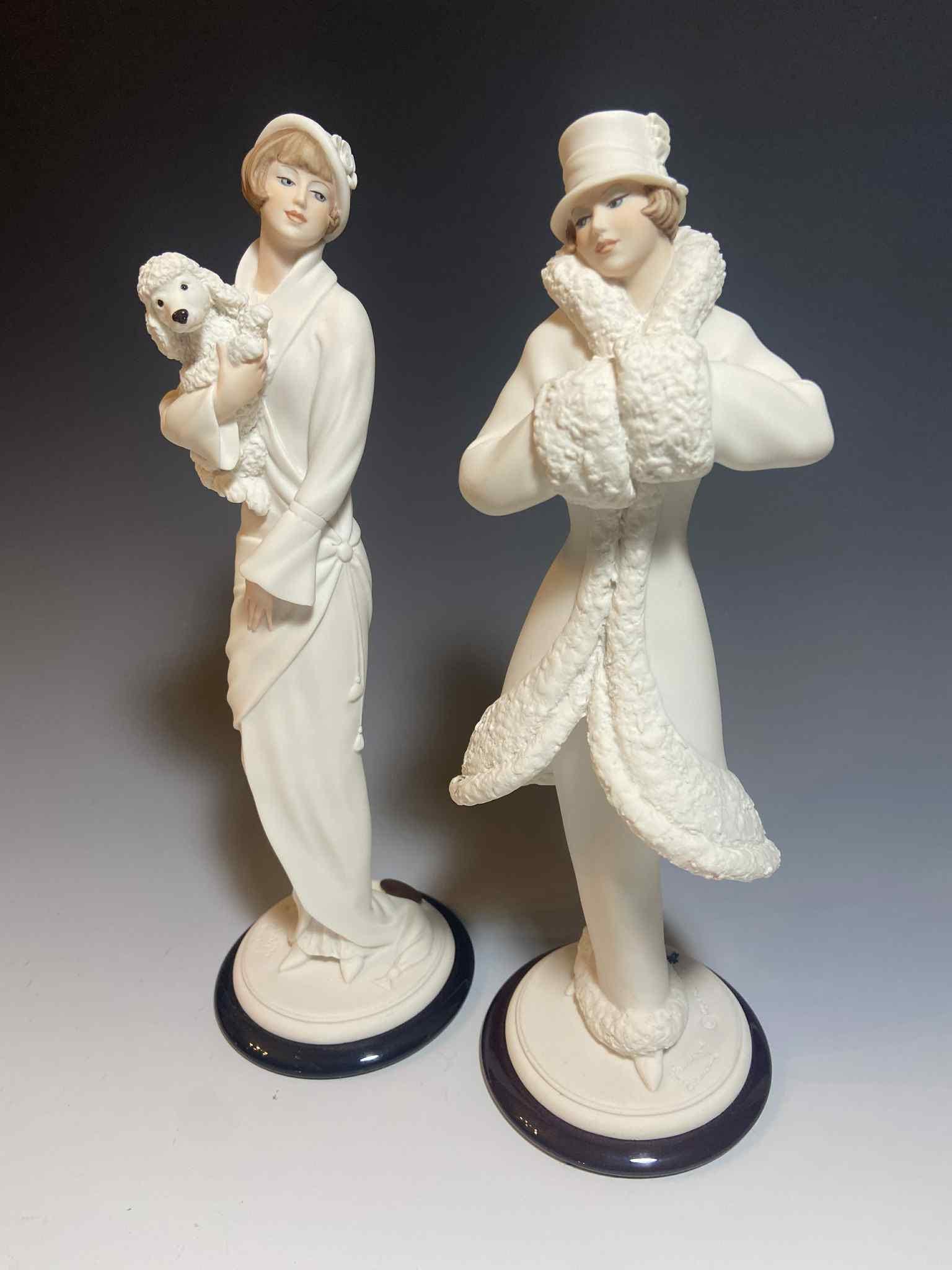 Pair of Giuseppe Armani Florence Figurines Signed and Dated 1973