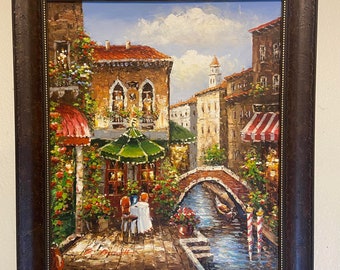 Venice Italy- Original oil Painting on Canvas , Signed