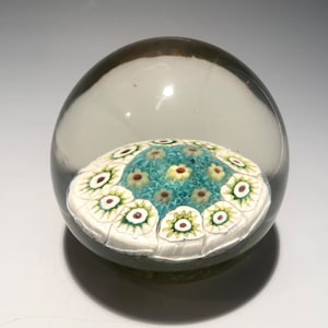 Vintage Murano Fratelli Toso Millefiori  Glass Paperweight