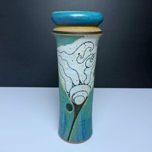 Vintage Brian Persha Signed Studio Pottery Stoneware Vase