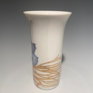 Petit vase vintage Rosenthal, Studio Line, Alain Le Foll, papillon bleu et or image 5