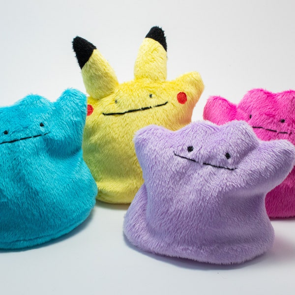 Palm-sized squishy Ditto plushies [VARIOUS COLOURS]