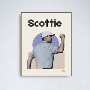 Golf Poster | Scottie Scheffler Poster Download | Creative  Gift | Digital Golf Print | Golf Artwork | Sports Print | Digital Download