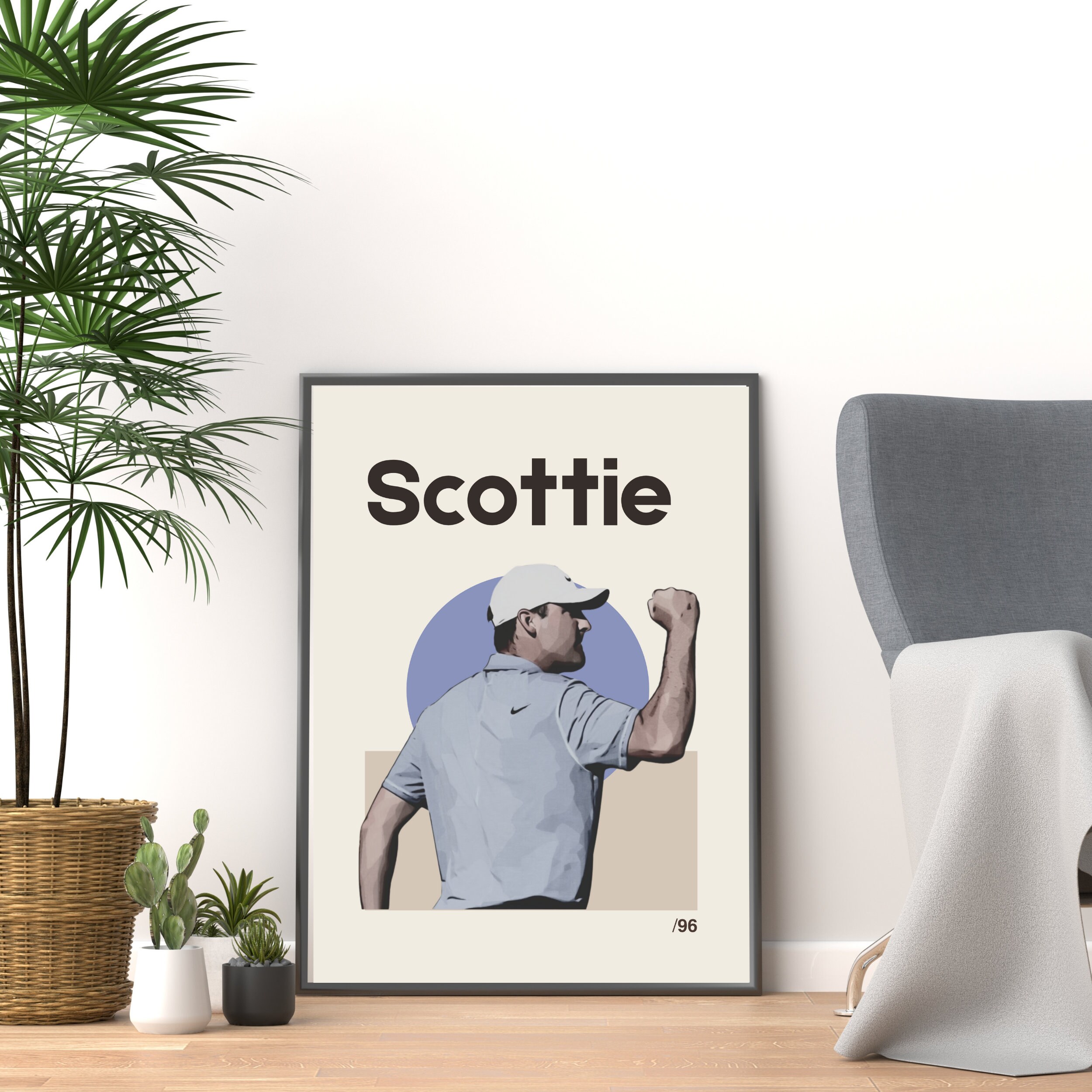 Scottie Scheffler Poster Download Creative Gift Digital Golf Print Golf Artwork Sports Print