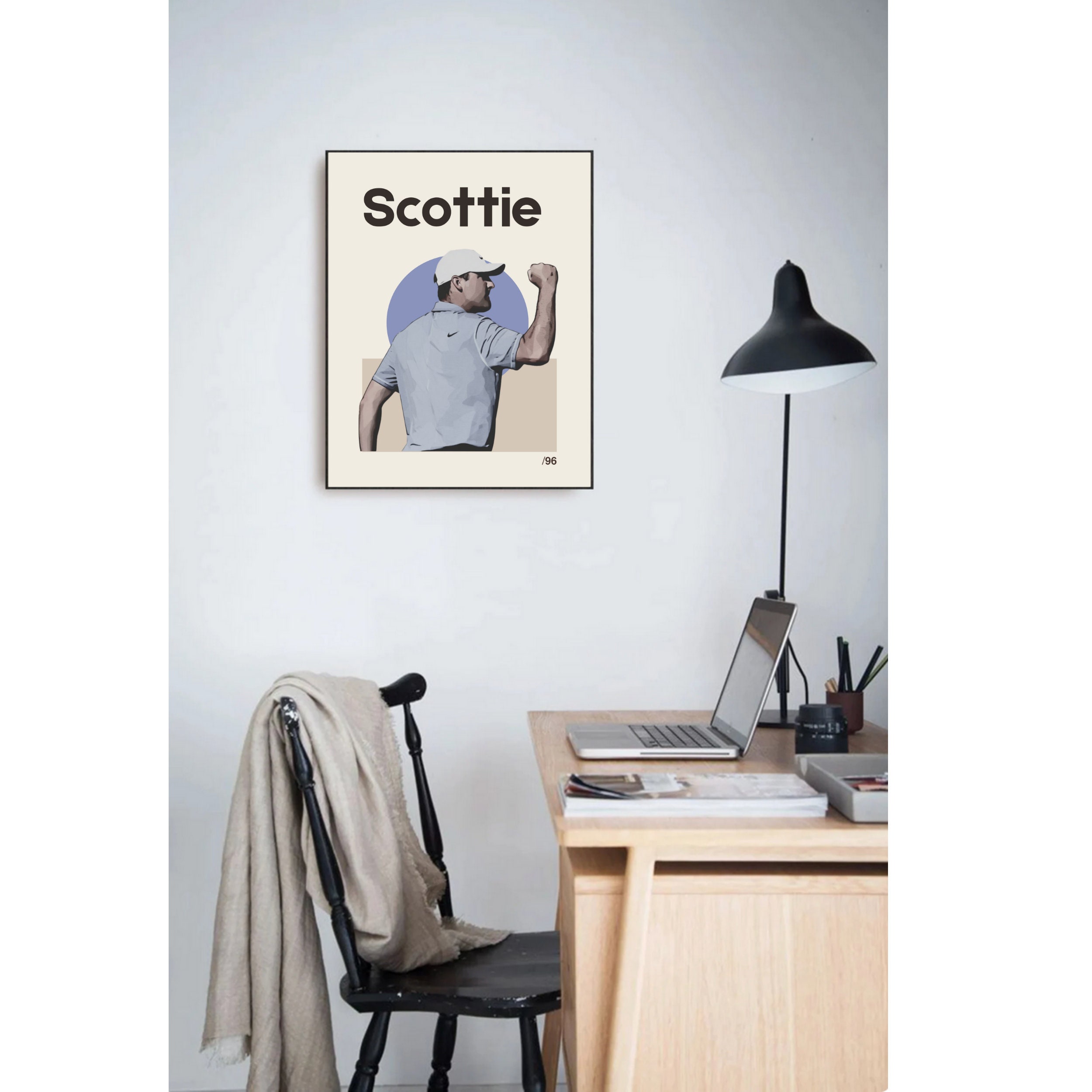 Scottie Scheffler Poster Download Creative Gift Digital Golf Print Golf Artwork Sports Print