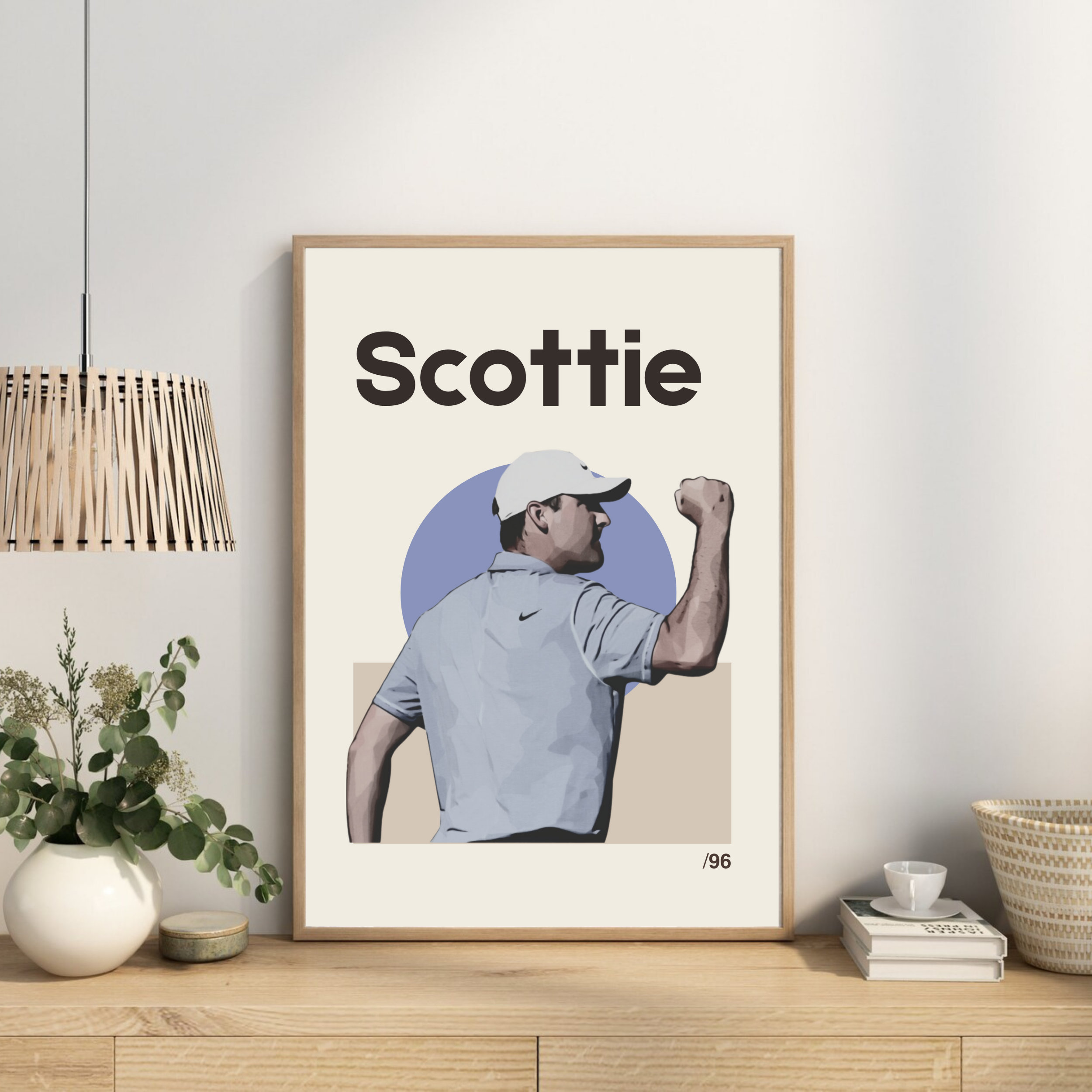 Scottie Scheffler Poster Download Creative Gift Digital Golf Print Golf Artwork Sports Print
