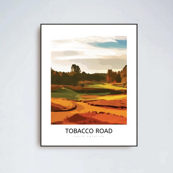 tobacco road color Golf Poster | Golf Gift | Tobacco Road Golf Course | Digital Golf Print |  Golf Course Artwork | Sports Print | Digital Download