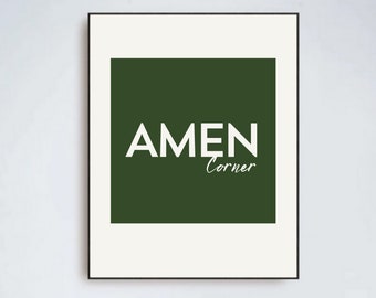 Amen Corner Golf Print | Augusta National, Masters Gift (Digital Download)