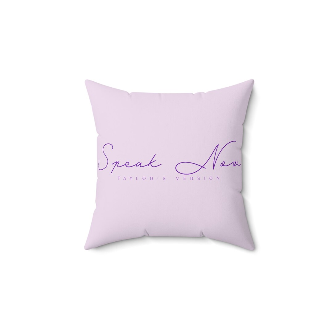 Speak Now taylor's Version Pillow Etsy