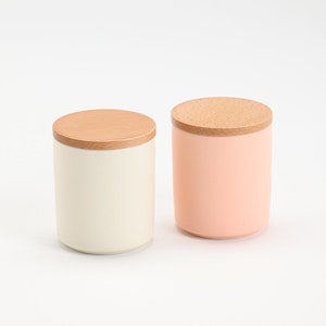 Ceramic Matcha Powder Caddy with Bamboo Lid