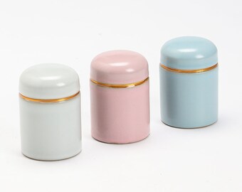 Ceramic Matcha Powder Caddy Matcha Accessories (Ice Crack Glazed Is Normal)