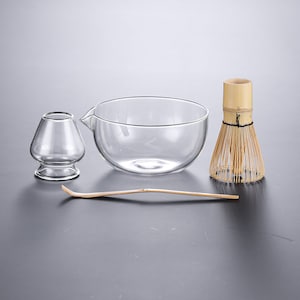 Twin Cloud Matcha Glass Cup Set – TOIRO