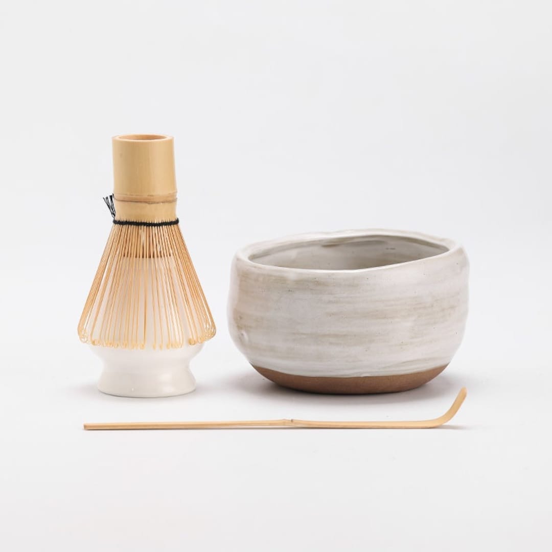 Ceramic Matcha Kits Matcha Bowl With Bamboo Whisk and Chasen Holders Etsy