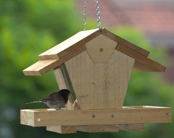 Wooden Outdoor Bird Feeder. BIG PRICE REDUCTION. You pick the color.