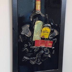 Epoxy Jose Cuervo Broken Bottle. BIG PRICE REDUCTION