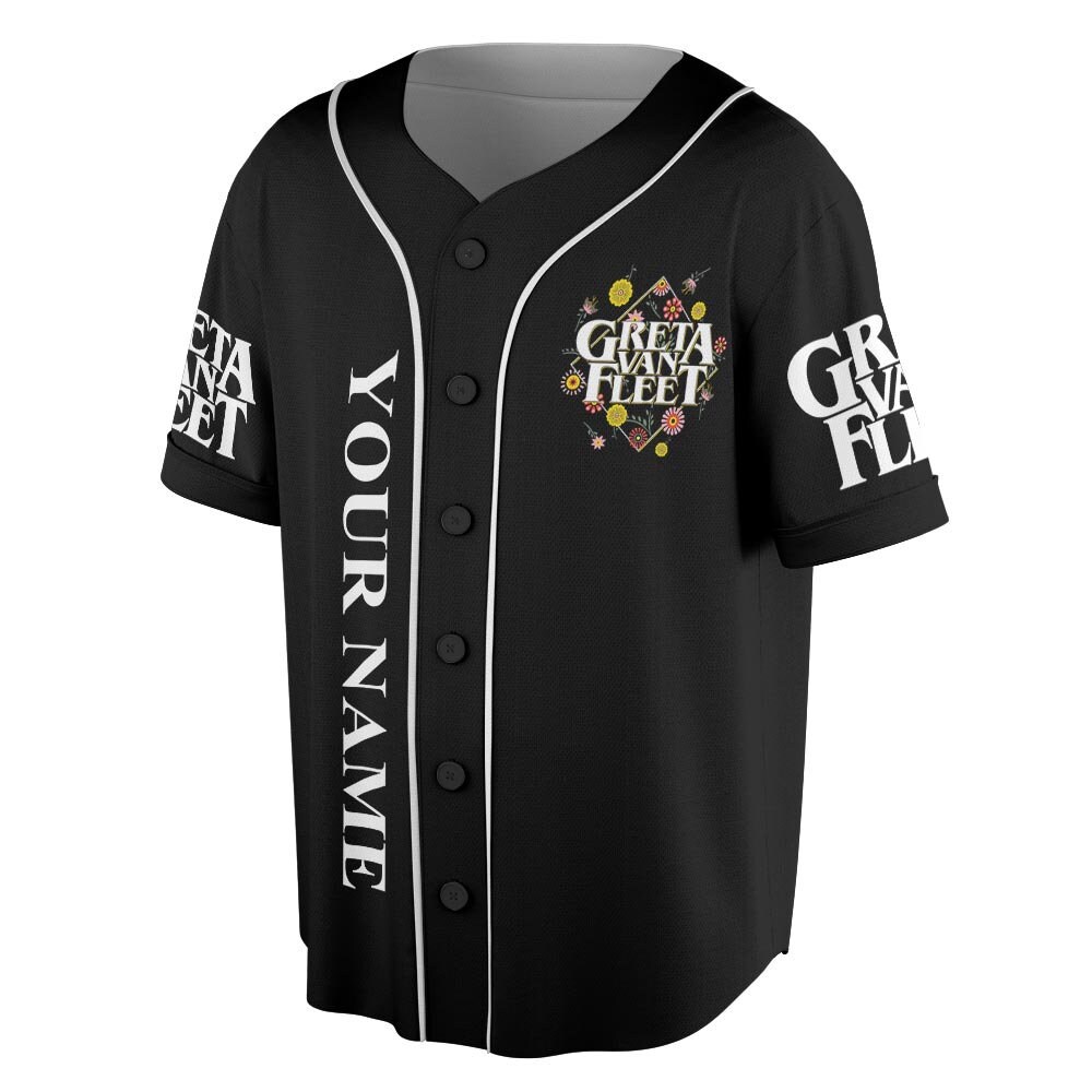 Greta Van Fleet Dreams In Gold Tour 2023 Music Baseball Jersey sold by