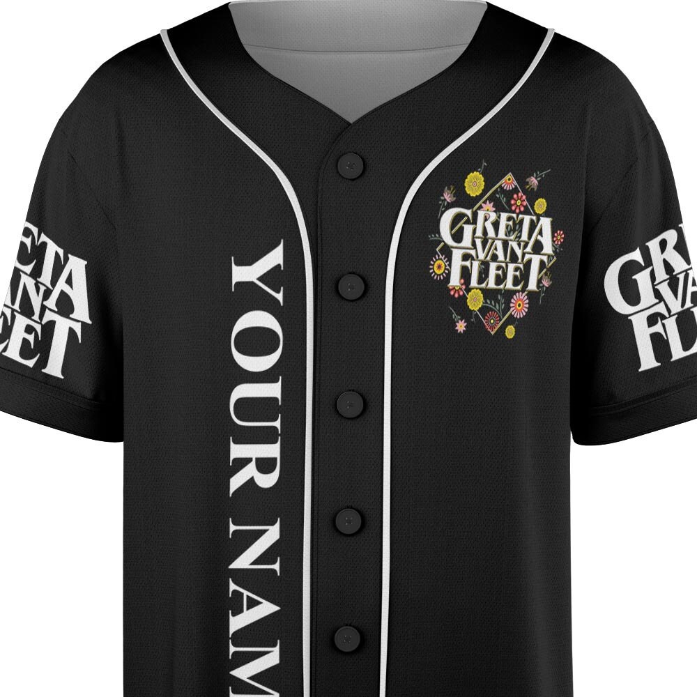 Greta Van Fleet Dreams In Gold Tour 2023 Music Baseball Jersey sold by