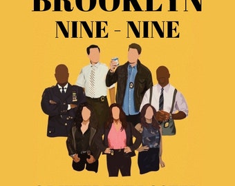 Brooklyn Nine-Nine Poster: TV Show Art Print (Digital Download)