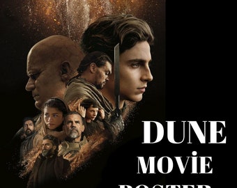 Dune Movie Poster: Timothee Chalamet & Zendaya (Digital Download)