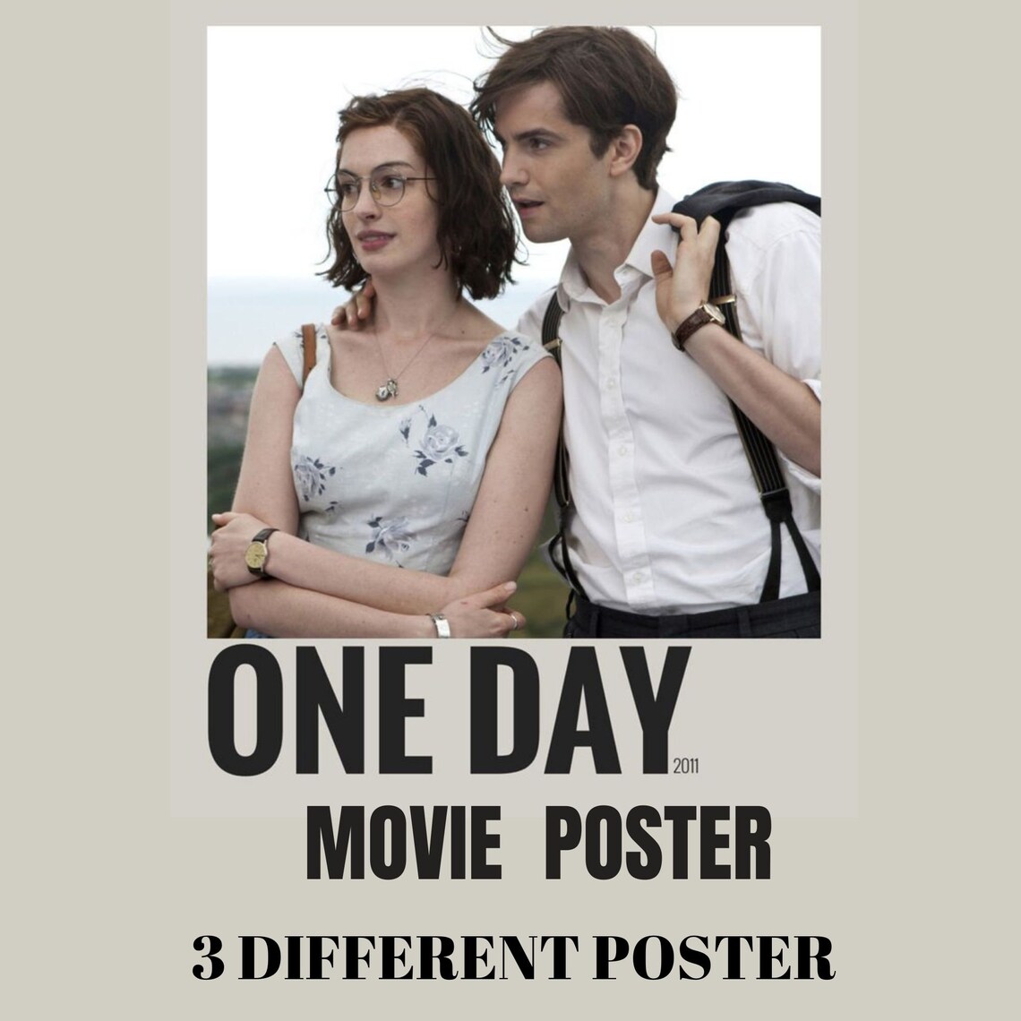 One Day Movie Poster: Anne Hathaway & Jim Sturgess (digital Download