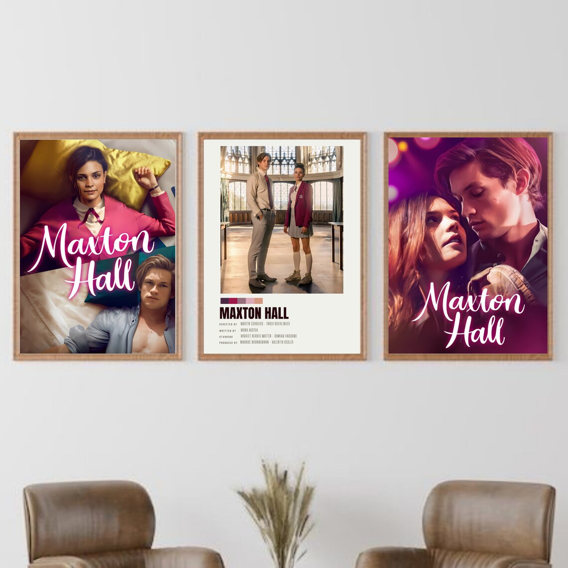 MAXTON HALL Series Poster, Maxton Hall Save Me, Mona Kasten Book, Damian Hardung, Harriet Herbig