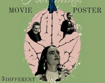 Poor Things Movie Poster: Emma Stone, Willem Dafoe (Digital Download)