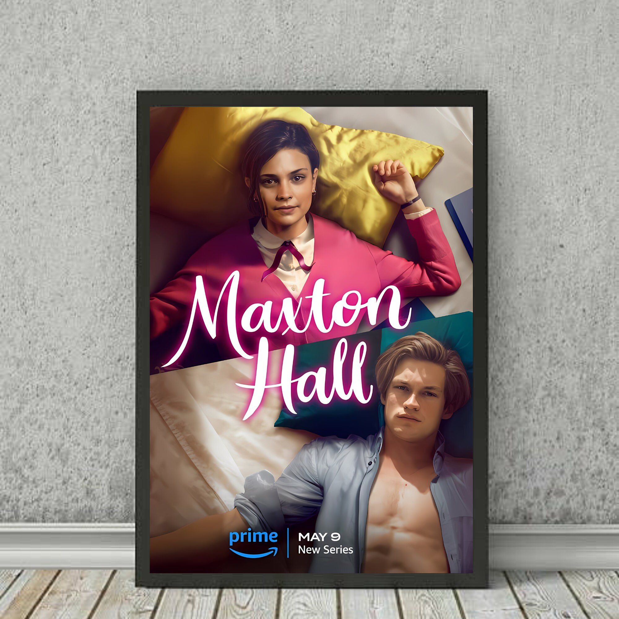 MAXTON HALL Series Poster, Maxton Hall Save Me, Mona Kasten Book, Damian Hardung, Harriet Herbig